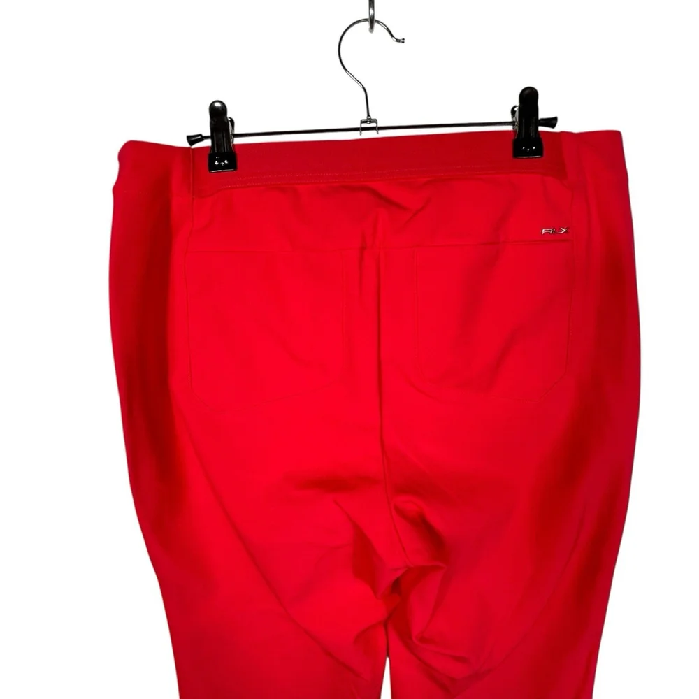 RLX Ralph Lauren Womens Golf Pants 10 Red Nylon Spandex NWT MSRP $168 - Picture 5 of 11